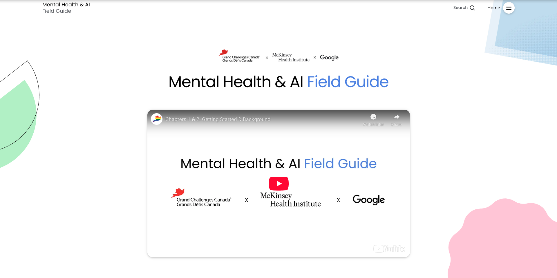 Mental Health and AI Field Guide